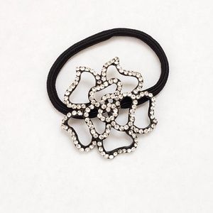 Floral Crystal pony tail holder